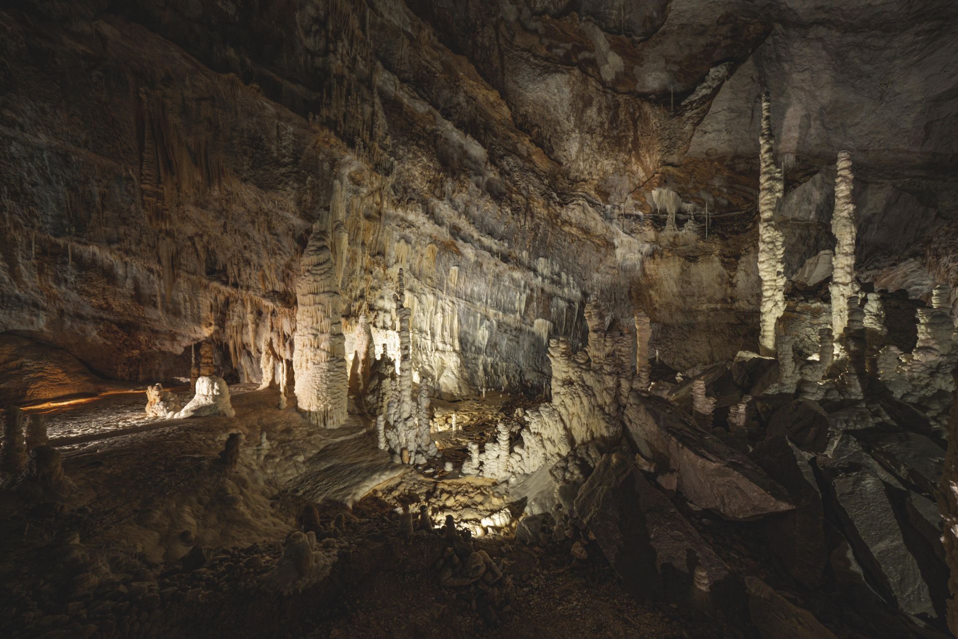 Limestone cave trail in Meghalaya